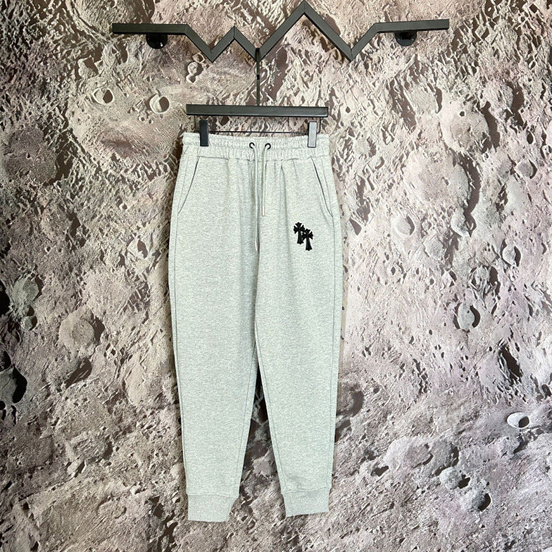 Chrome Hearts Cross Applique Lounge Pants (Light Grey)