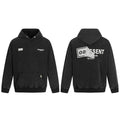 Represent Peel-Off Tag & Box Graphic Heavyweight Hoodie - Vintage Black