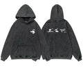 Enfants Riches Déprimés Mini Chest Logo & Back Multi-Graphic Hoodie - Washed Black