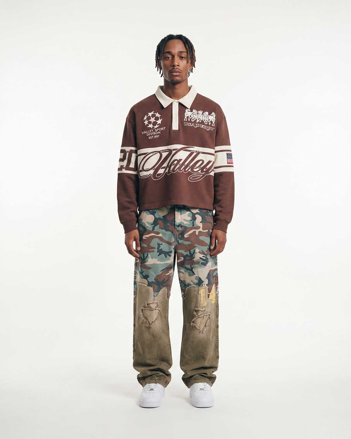 Vale Forever Chocolate Derby Rugby L/S Brown